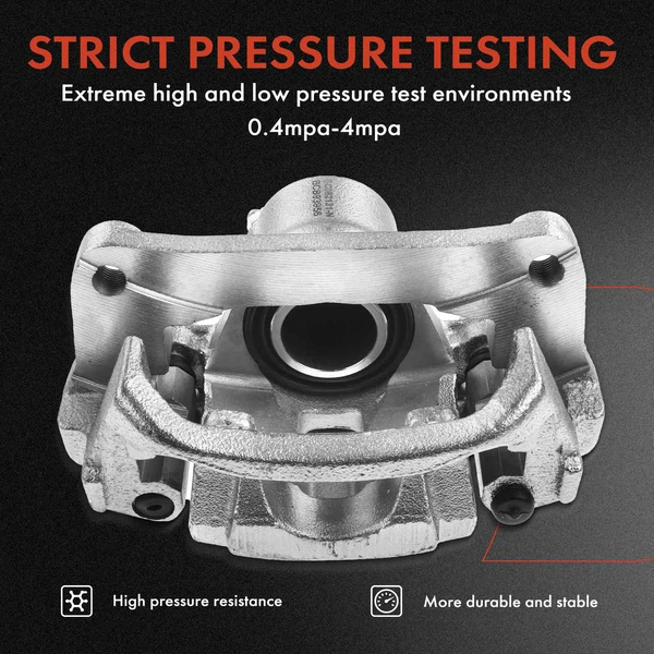 12-PC Brake Caliper + Brake Pad, Front & Rear, 4-Piston (Front); 1-Piston (Rear), A-Premium APBC3599