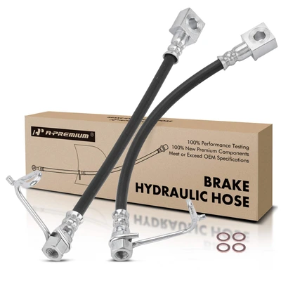 2 Pcs Rear Brake Hydraulic Hose