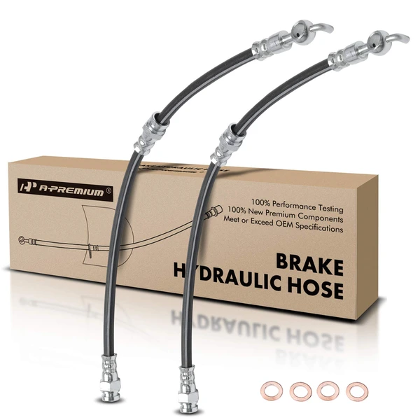 2 Pcs Front Brake Hydraulic Hose for 1994-1997 Mercury Tracer