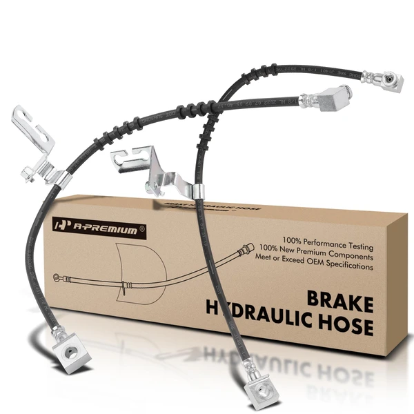 2 Pcs Front Brake Hydraulic Hose for 1991 1993-1994 Dodge Shadow