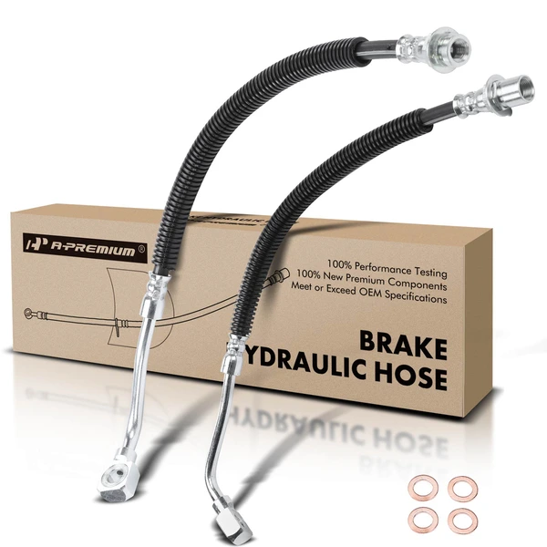 2 Pcs Front Brake Hydraulic Hose for Saturn SC SC1 SC2 SL SL1 SL2 SW1 SW2