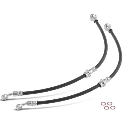 2 Pcs Front Brake Hydraulic Hose
