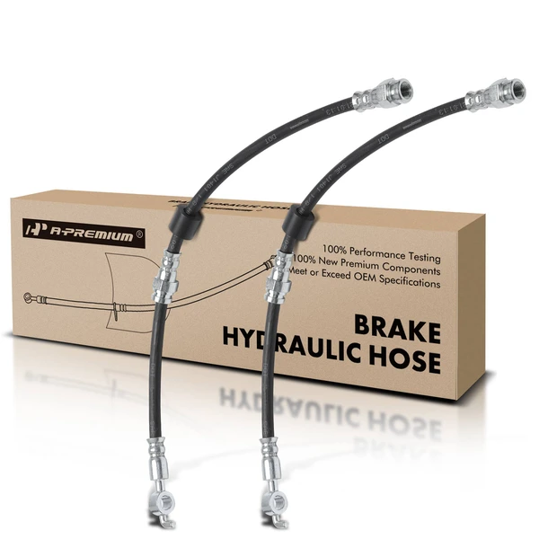 2 Pcs Brake Hydraulic Hose for 1991-2003 Ford Escort