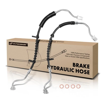 2 Pcs Front Brake Hydraulic Hose