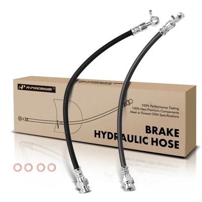 2 Pcs Front Brake Hydraulic Hose