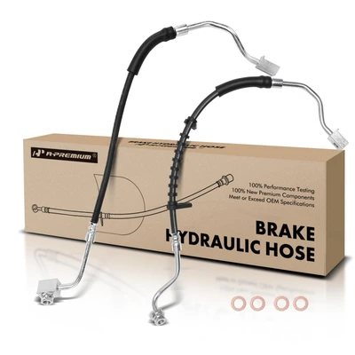 2 Pcs Front Brake Hydraulic Hose