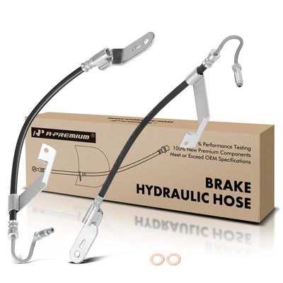 2 Pcs Rear Brake Hydraulic Hose