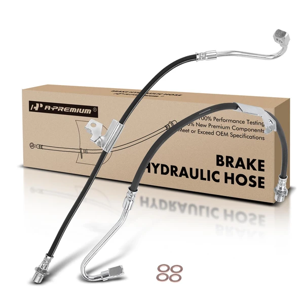 2 Pcs Front Brake Hydraulic Hose for Chevy Blazer 1998-2000 S10 GMC