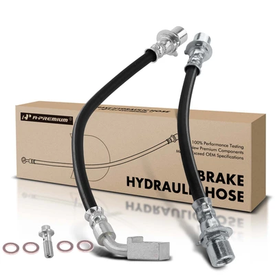 2 Pcs Rear Right Inner & Outer Brake Hydraulic Hose