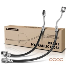 2 Pcs Rear Outer Brake Hydraulic Hose