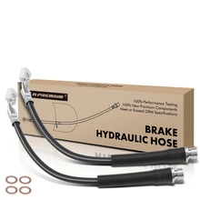 2 Pcs Rear Outer Brake Hydraulic Hose