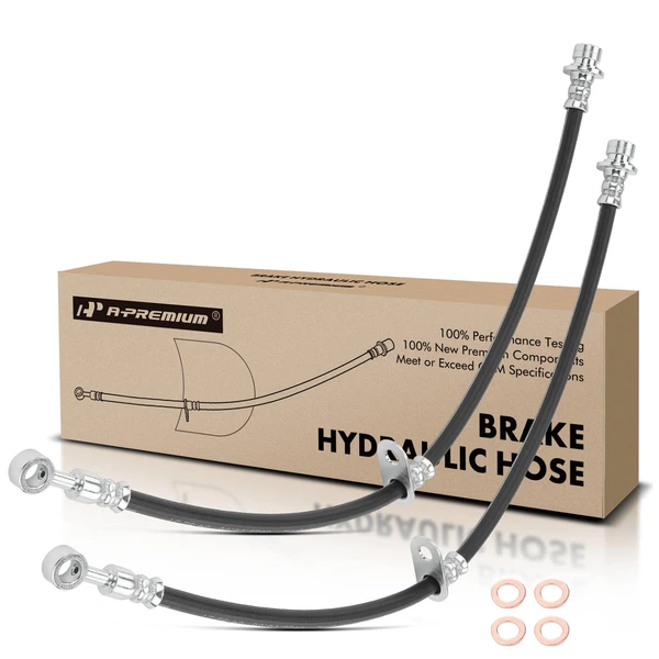 2 Pcs Front Brake Hydraulic Hose for Acura MDX 2007-2013 ZDX Honda Pilot