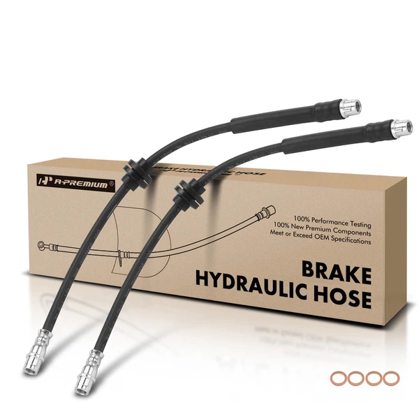 2 Pcs Front Brake Hydraulic Hose for Mercedes-Benz E320 E350 E500 E550