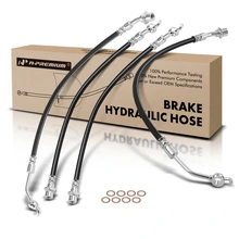 4 Pcs Front & Rear Brake Hydraulic Hose