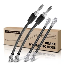 4 Pcs Rear Inner & Outer Brake Hydraulic Hose for 2011 BMW 1 Series M