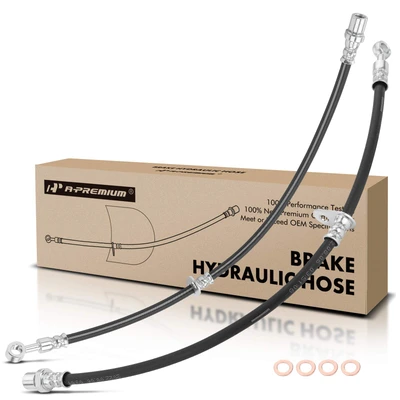 2 Pcs Front Brake Hydraulic Hose