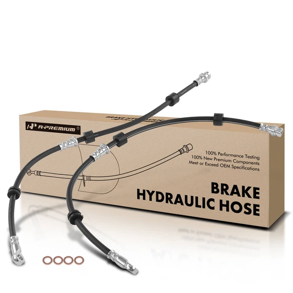 2 Pcs Front Brake Hydraulic Hose for Mitsubishi Outlander 2007-2011