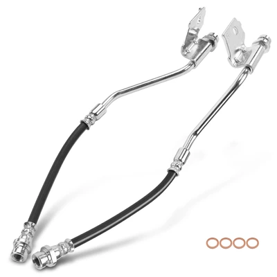 2 Pcs Rear Inner Brake Hydraulic Hose