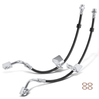 2 Pcs Front Brake Hydraulic Hose