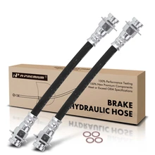 2 Pcs Rear Brake Hydraulic Hose for 1997-2004 Oldsmobile Silhouette