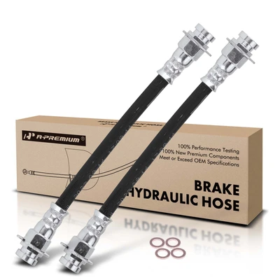 2 Pcs Rear Brake Hydraulic Hose