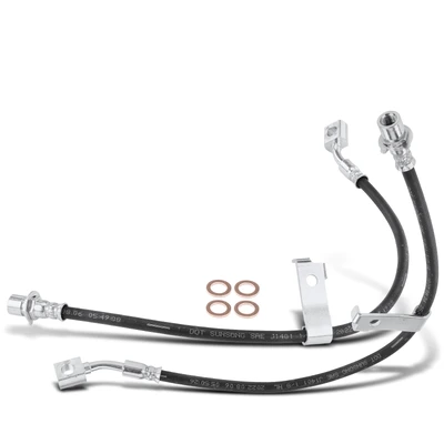 2 Pcs Front Brake Hydraulic Hose