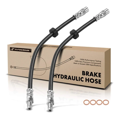 2 Pcs Rear Brake Hydraulic Hose