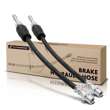 2 Pcs Rear Outer Brake Hydraulic Hose for 2011 BMW 1 Series M