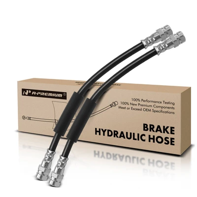 2 Pcs Rear Brake Hydraulic Hose