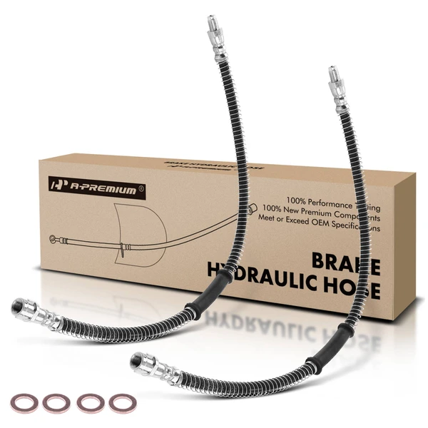 2 Pcs Front Brake Hydraulic Hose for 2007-2013 Mercedes-Benz S65 AMG