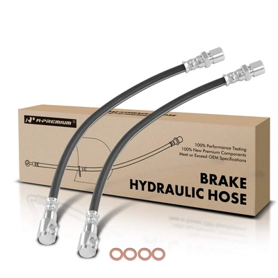 2 Pcs Rear Brake Hydraulic Hose