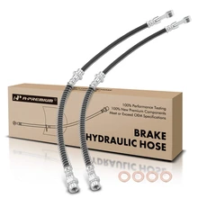 2 Pcs Front Brake Hydraulic Hose for 1999-2002 Mitsubishi Mirage