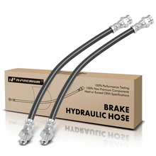 2 Pcs Rear Outer Brake Hydraulic Hose