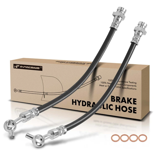 2 Pcs Rear Brake Hydraulic Hose for 2009-2012 Hyundai Elantra