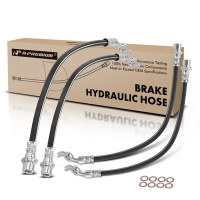 4 Pcs Front & Rear Brake Hydraulic Hose