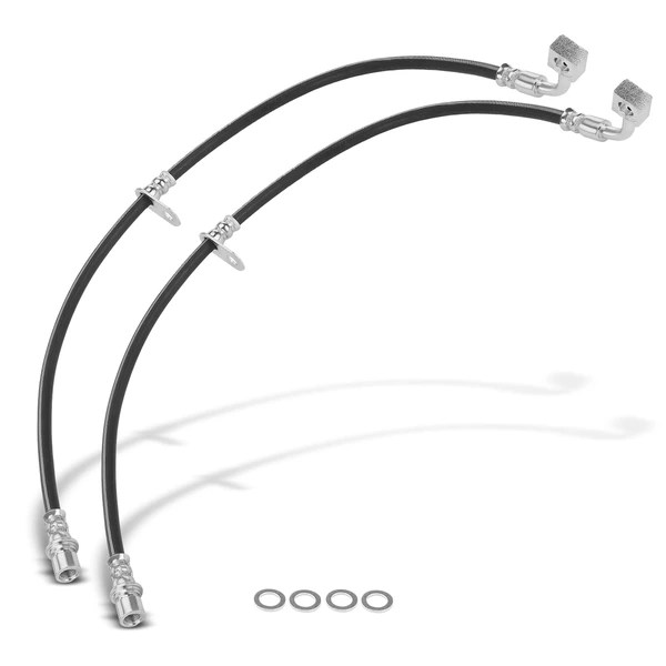 2 Pcs Rear Brake Hydraulic Hose for 2010-2015 Chevrolet Camaro