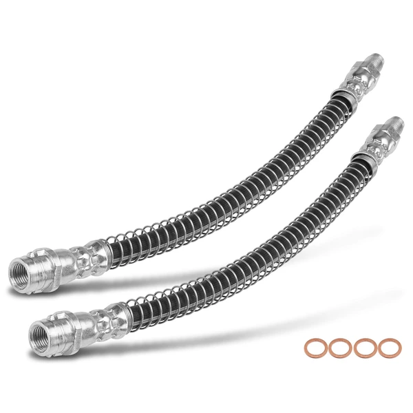 2 Pcs Rear Brake Hydraulic Hose for Mercedes-Benz C215 CL500 W220 S430 S500