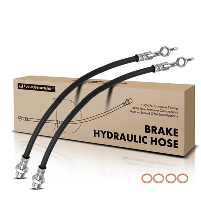 2 Pcs Rear Brake Hydraulic Hose