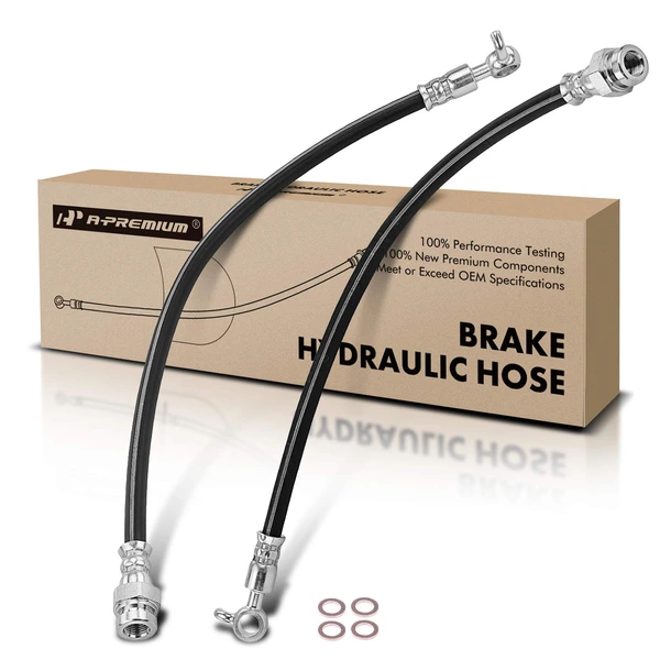 2 Pcs Front Brake Hydraulic Hose for Mazda Miata 2001-2005 L4 1.8L