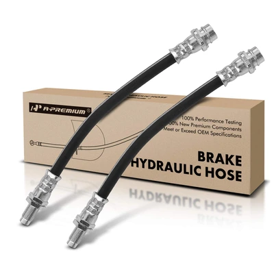 2 Pcs Rear Outer Brake Hydraulic Hose