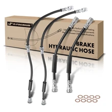 4 Pcs Front & Rear Brake Hydraulic Hose for 2008-2009 Audi TT