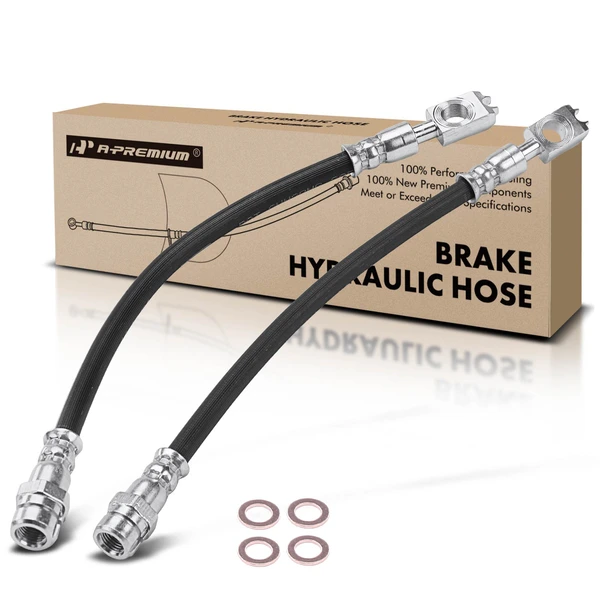 2 Pcs Rear Brake Hydraulic Hose for 2010-2013 Audi A3