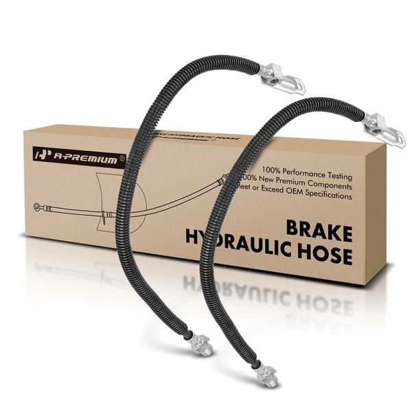 2 Pcs Rear Inner Brake Hydraulic Hose for Dodge Ram 3500 2007-2010