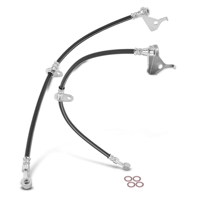 2 Pcs Front Brake Hydraulic Hose