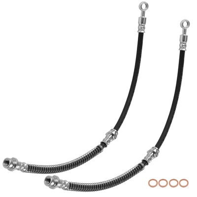 2 Pcs Front Brake Hydraulic Hose