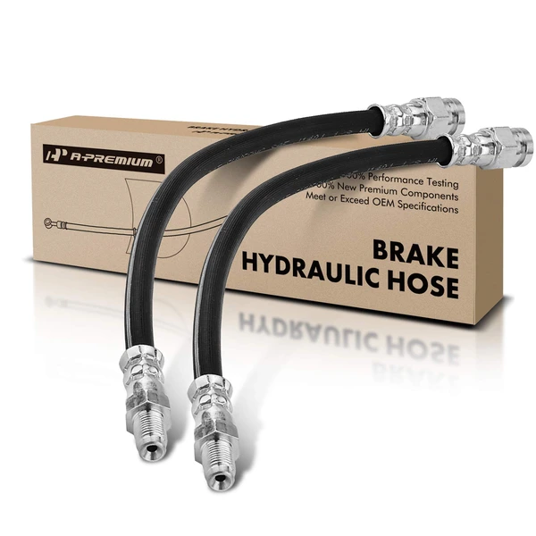 2 Pcs Front Brake Hydraulic Hose for Smart Fortwo 2008-2018 0.9L 1.0L