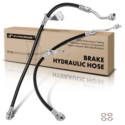 2 Pcs Front Brake Hydraulic Hose