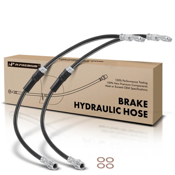 2 Pcs Front Brake Hydraulic Hose for 2009-2010 Volkswagen Passat CC