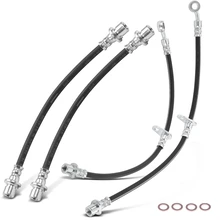 4 Pcs Front & Rear Brake Hydraulic Hose for 1997-2001 Honda CR-V