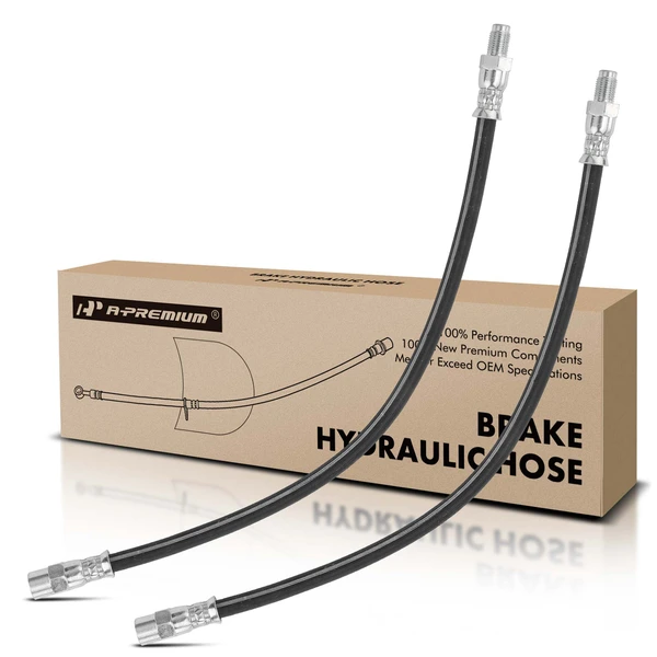 2 Pcs Front Brake Hydraulic Hose for 1985 Mercedes-Benz 300TD